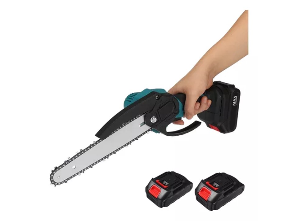 Motosierra Electrica Inalámbrica 2 Baterias Y Accesorios - Imagen 2