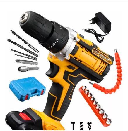 Taladro 28v Inalámbrico Recargable 2 Baterías Y Herramientas - Imagen 3